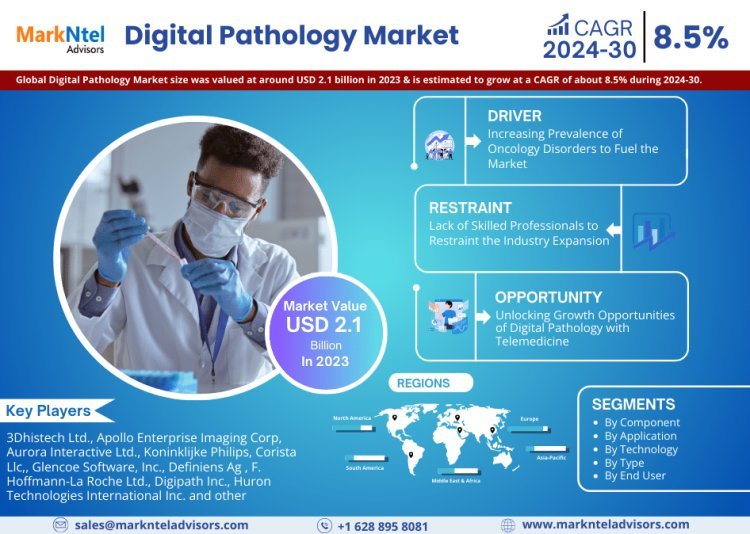 2024-2030, Digital Pathology Market CAGR, Leading Segment, Top Companies, and Future Projection